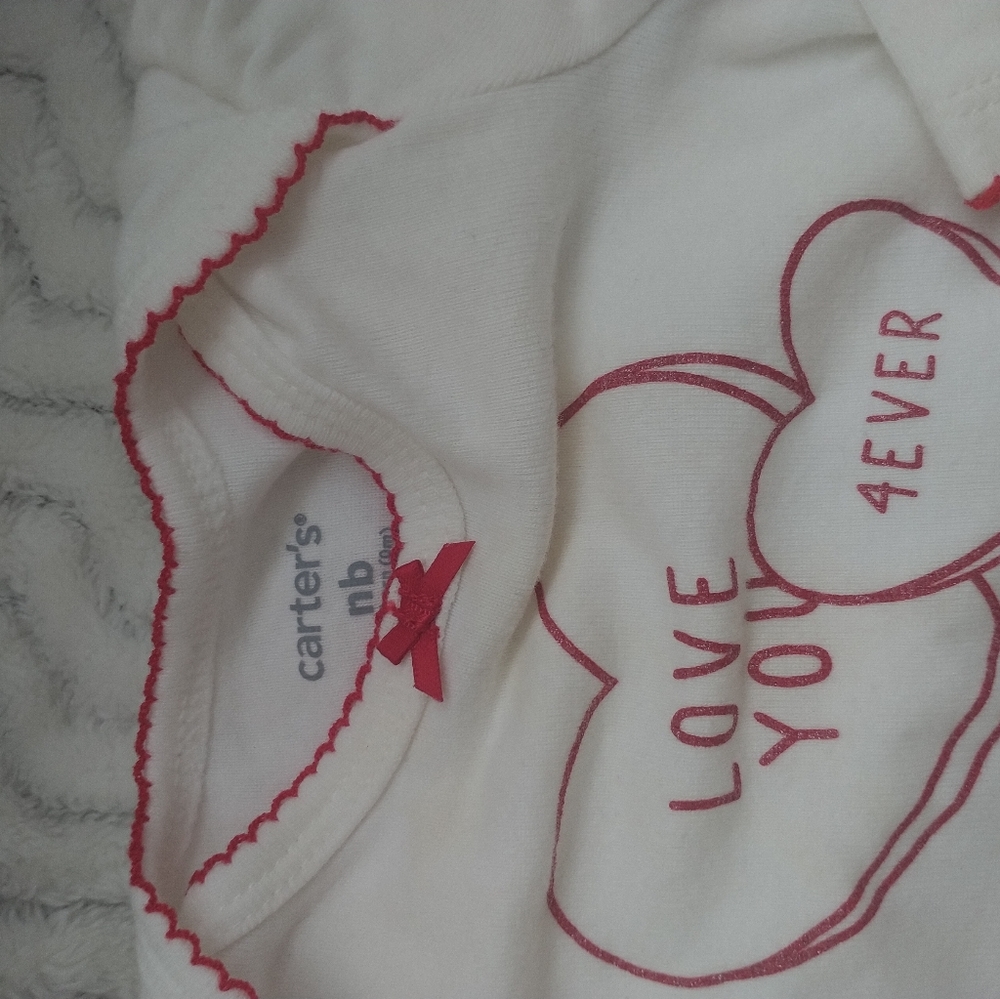 2 Carter's Twin Valentine Onsie & Legging Tutu Set - Picture 6 of 11